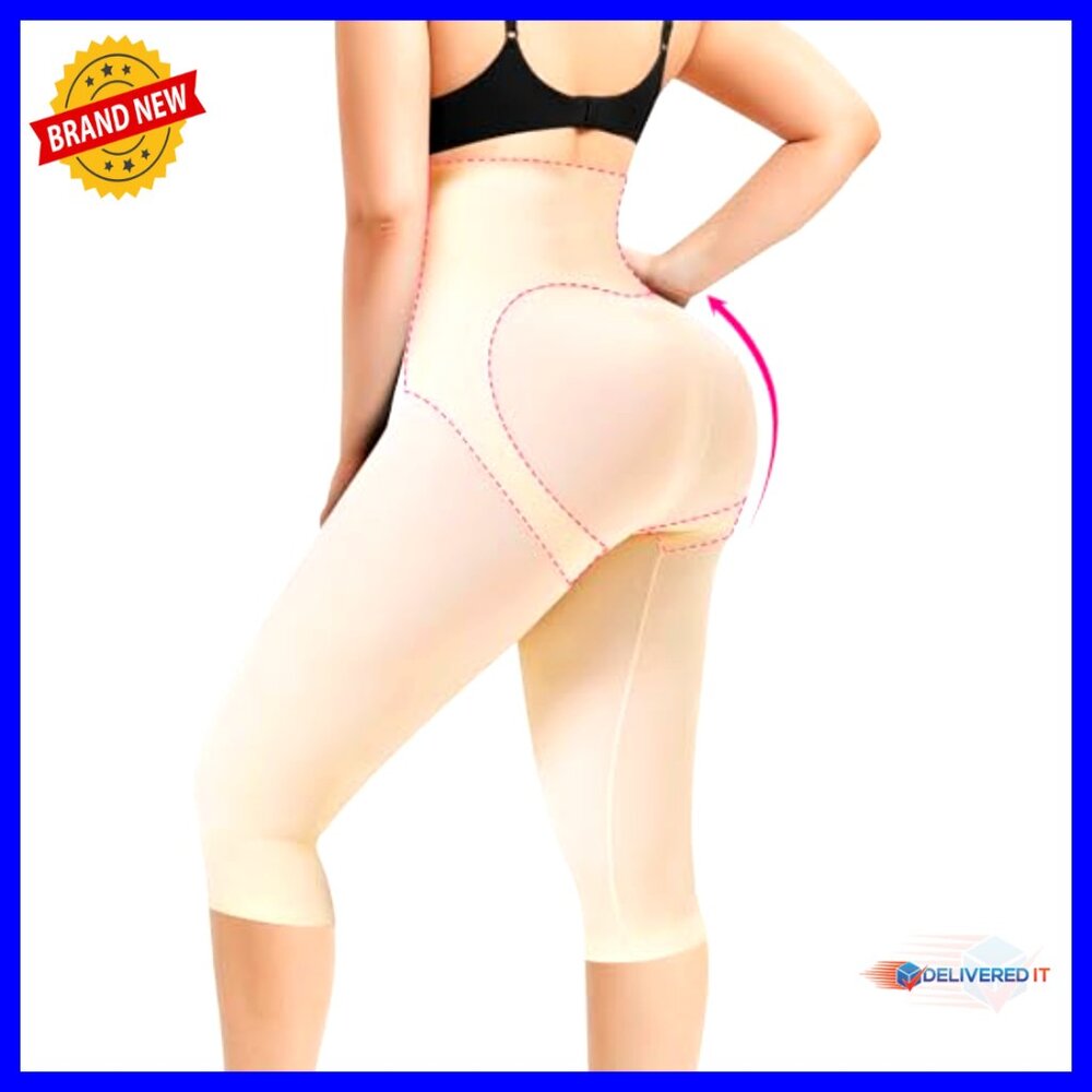 Seamless Compression Leggings Tummy Control Shapewear Butt Lifting Thigh Slimmer - Picture 3 of 7